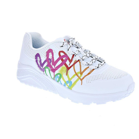 Zapatillas Skechers zapatos Niña modelo Uno Lite Blanco 