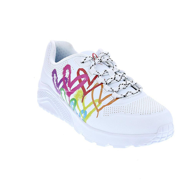 Zapatillas Skechers zapatos Niña modelo Uno Lite Blanco 