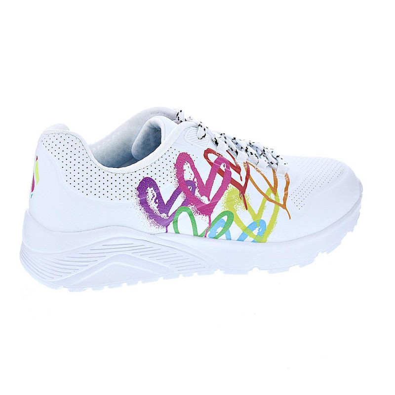 Zapatillas Skechers zapatos Niña modelo Uno Lite Blanco 