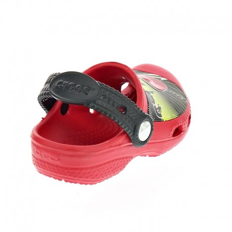 Zuecos Crocs zapatos Niño modelo Cc Lightning McQueen Clog Rojo 