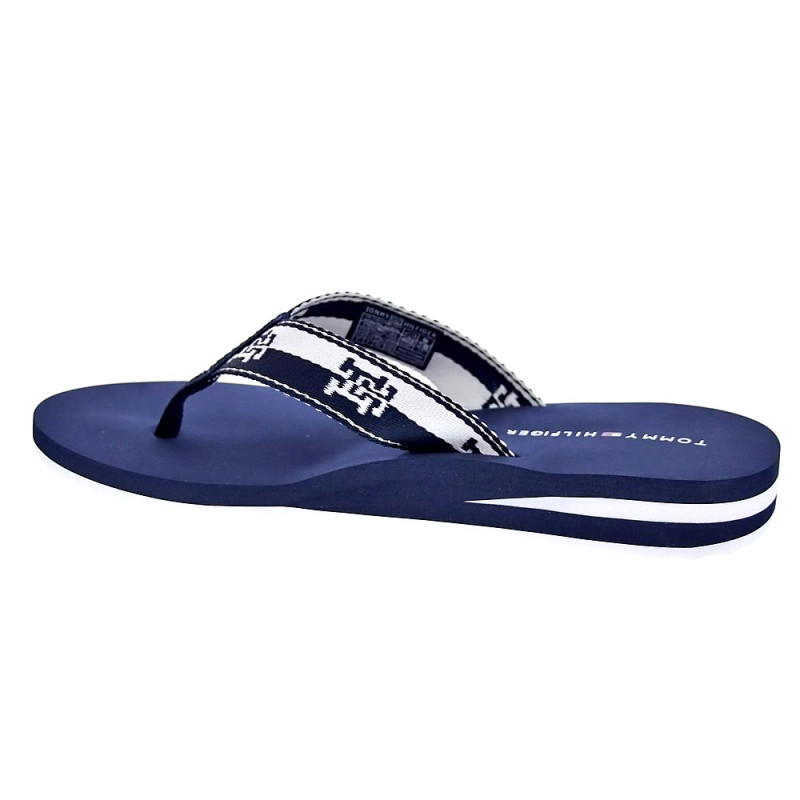 Sandalias Tommy Hilfiger zapatos Mujer modelo Webbing Sandal Azul 