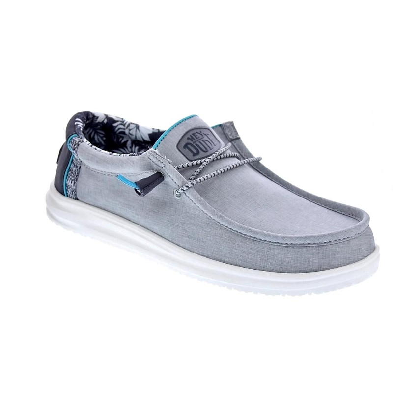 Mocasines Hey Dude zapatos Hombre modelo Wally H2O Gris 