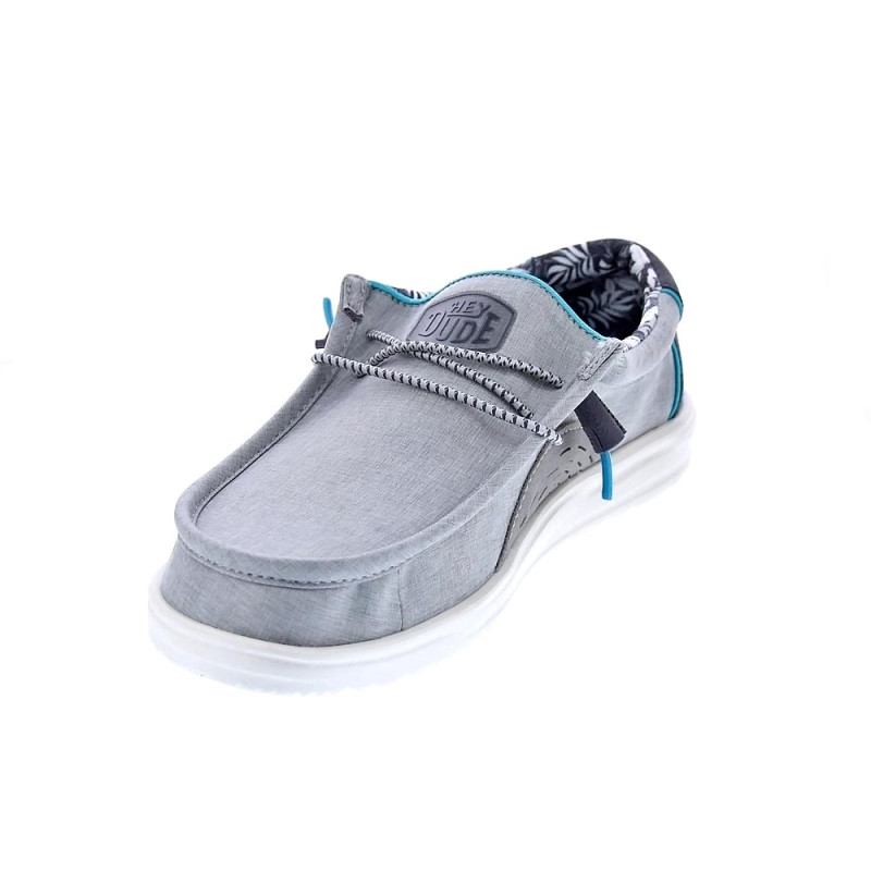 Mocasines Hey Dude zapatos Hombre modelo Wally H2O Gris 