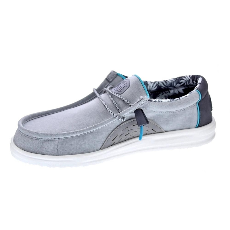 Mocasines Hey Dude zapatos Hombre modelo Wally H2O Gris 