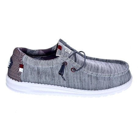 Mocasines Hey Dude zapatos Hombre modelo Wally Sox Gris 