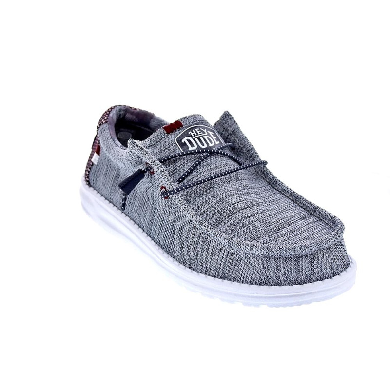 Mocasines Hey Dude zapatos Hombre modelo Wally Sox Gris 