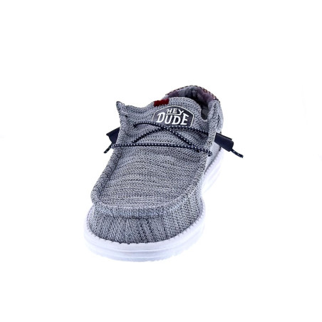 Mocasines Hey Dude zapatos Hombre modelo Wally Sox Gris 