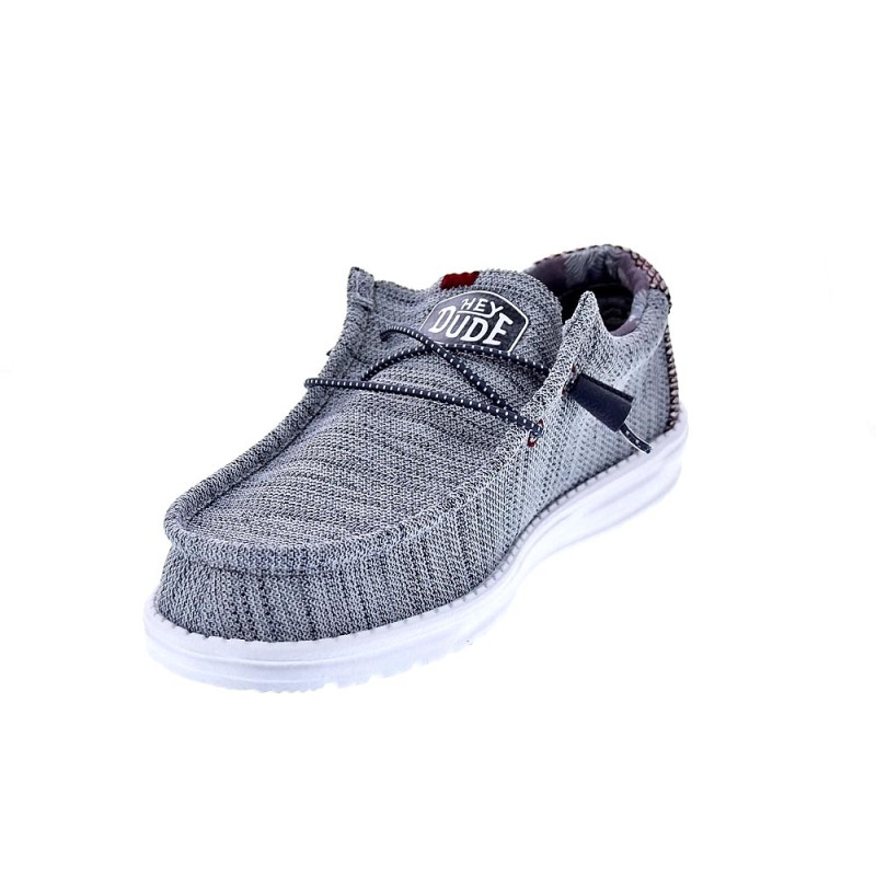 Mocasines Hey Dude zapatos Hombre modelo Wally Sox Gris 