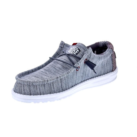 Mocasines Hey Dude zapatos Hombre modelo Wally Sox Gris 