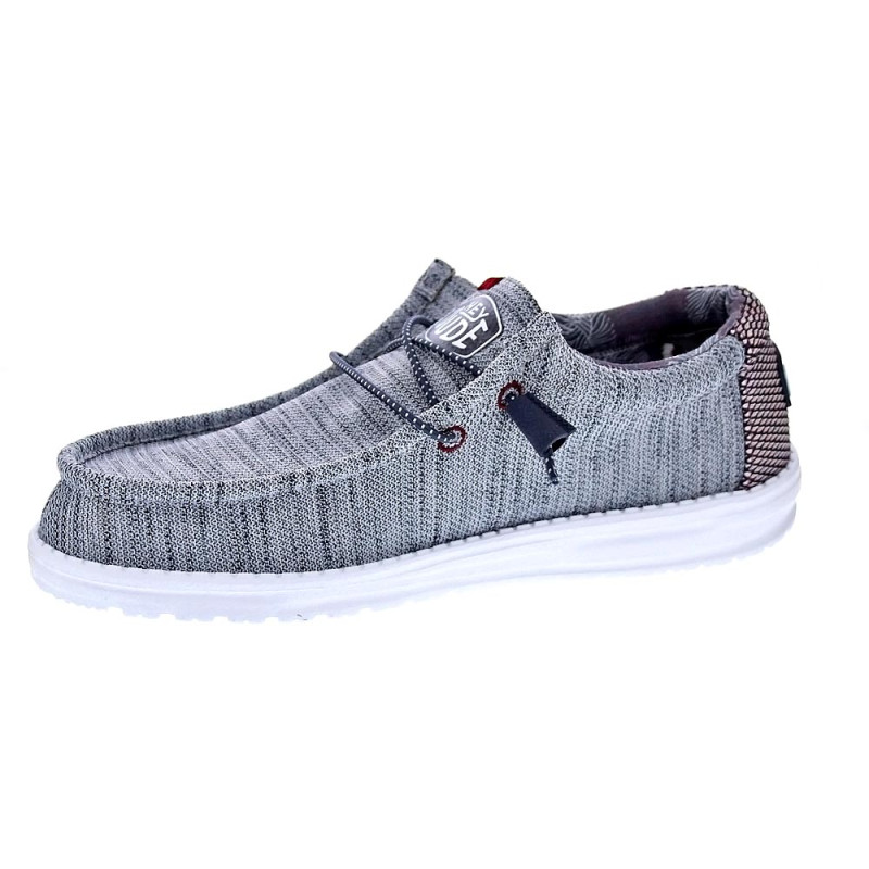 Mocasines Hey Dude zapatos Hombre modelo Wally Sox Gris 