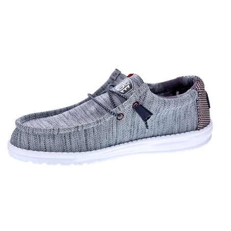 Mocasines Hey Dude zapatos Hombre modelo Wally Sox Gris 