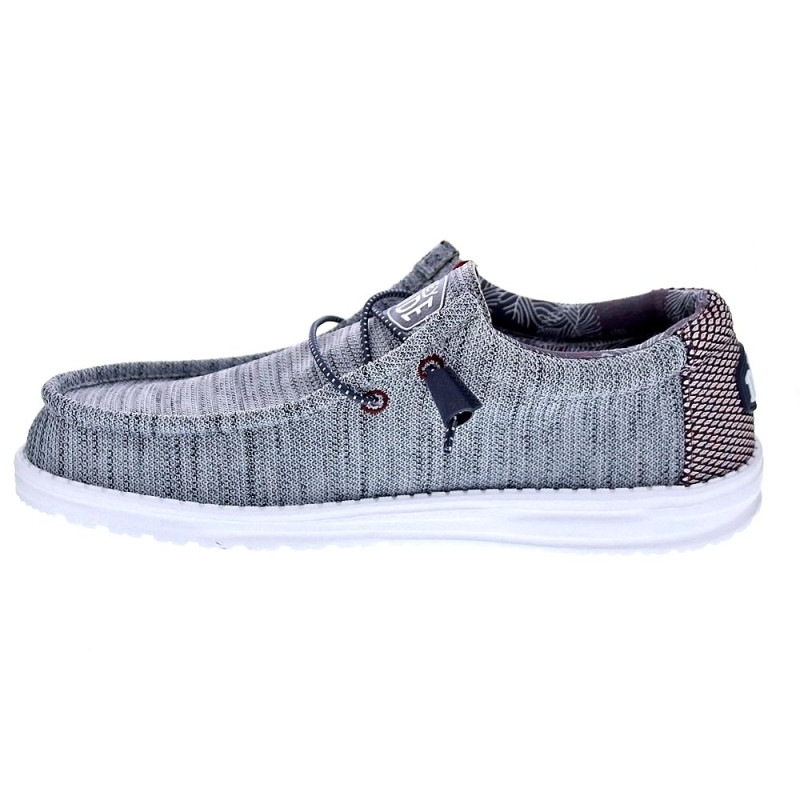 Mocasines Hey Dude zapatos Hombre modelo Wally Sox Gris 