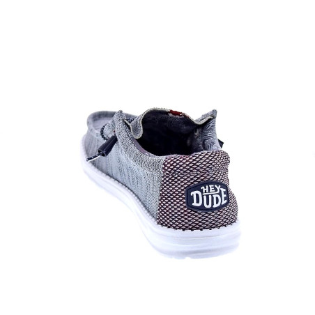 Mocasines Hey Dude zapatos Hombre modelo Wally Sox Gris 