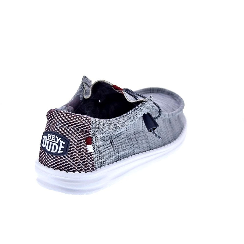 Mocasines Hey Dude zapatos Hombre modelo Wally Sox Gris 