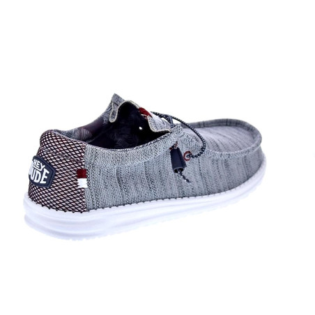 Mocasines Hey Dude zapatos Hombre modelo Wally Sox Gris 