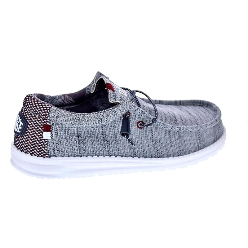 Mocasines Hey Dude zapatos Hombre modelo Wally Sox Gris 