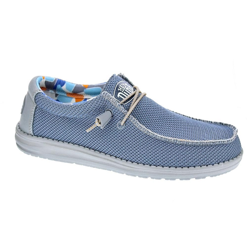 Mocasines Hey Dude zapatos Hombre modelo Wally Sox Triple Azul 