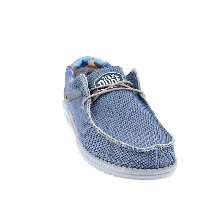 Mocasines Hey Dude zapatos Hombre modelo Wally Sox Triple Azul 