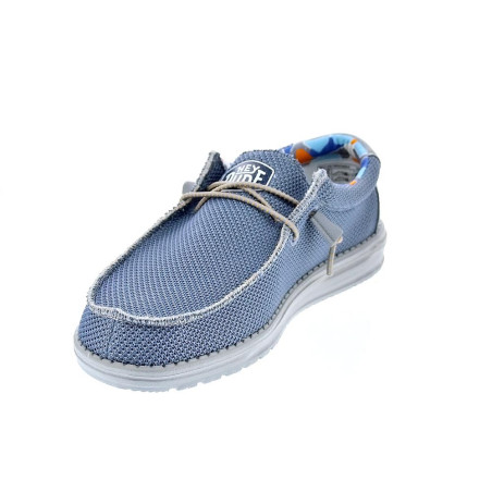 Mocasines Hey Dude zapatos Hombre modelo Wally Sox Triple Azul 