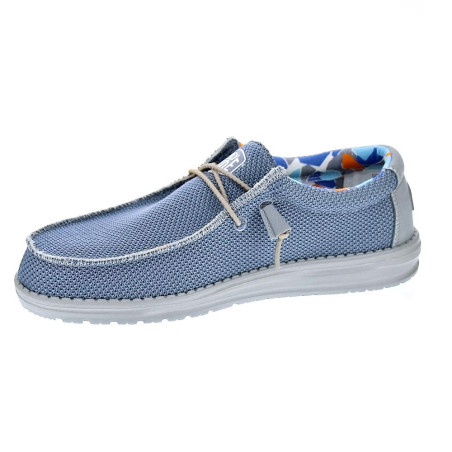 Mocasines Hey Dude zapatos Hombre modelo Wally Sox Triple Azul 