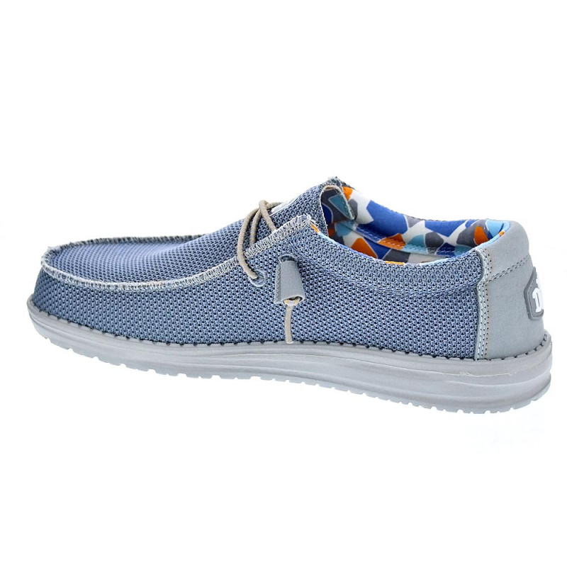 Mocasines Hey Dude zapatos Hombre modelo Wally Sox Triple Azul 