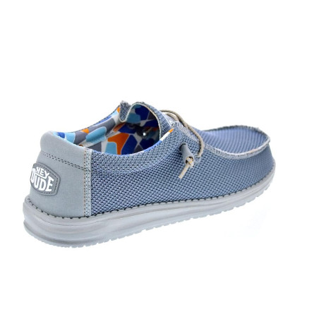 Mocasines Hey Dude zapatos Hombre modelo Wally Sox Triple Azul 