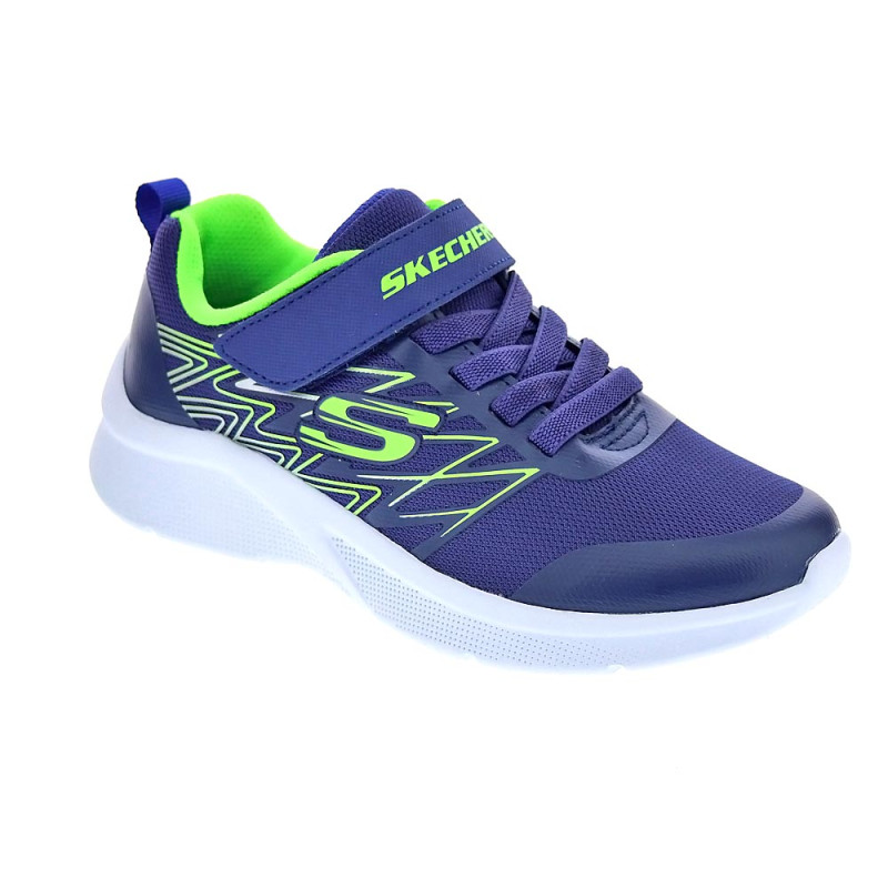 Zapatillas Skechers zapatos Niño modelo Microspec Azul 