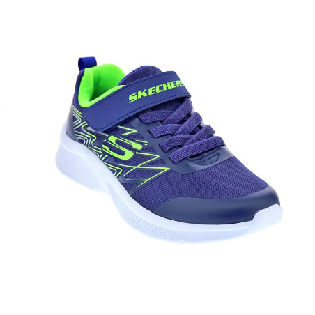 Zapatillas Skechers zapatos Niño modelo Microspec Azul 