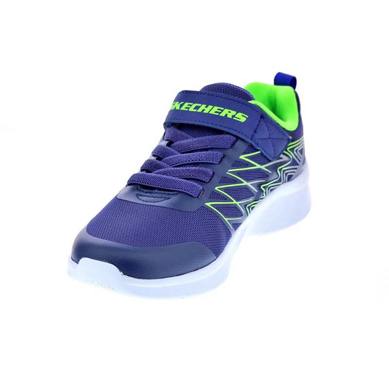 Zapatillas Skechers zapatos Niño modelo Microspec Azul 