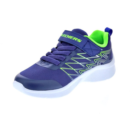 Zapatillas Skechers zapatos Niño modelo Microspec Azul 
