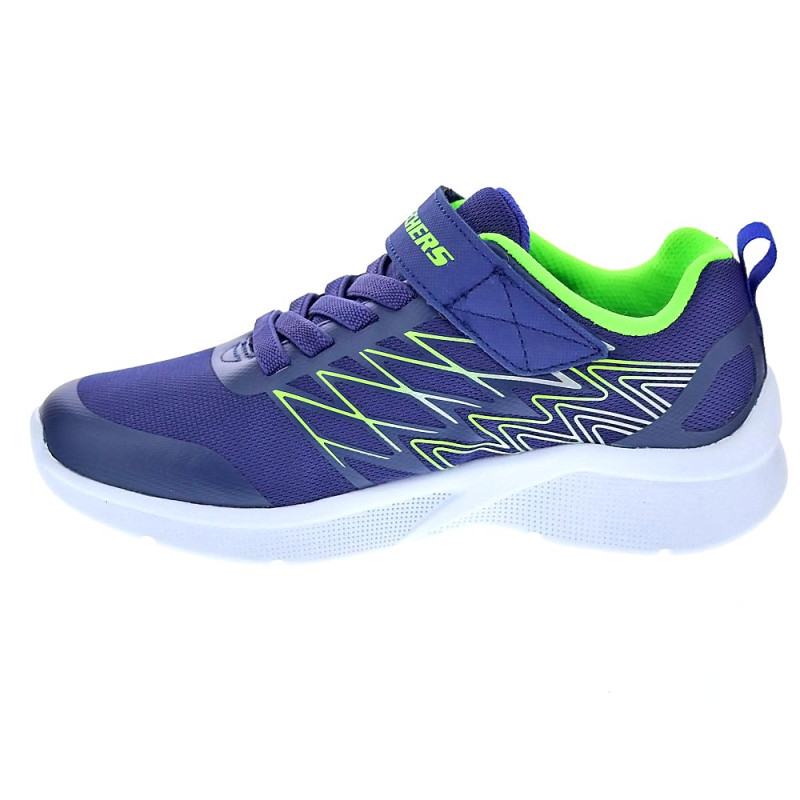 Zapatillas Skechers zapatos Niño modelo Microspec Azul 