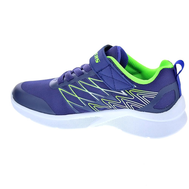 Zapatillas Skechers zapatos Niño modelo Microspec Azul 