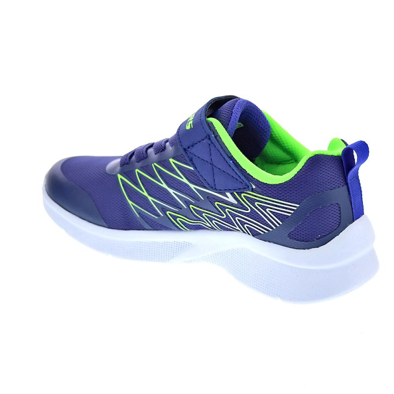 Zapatillas Skechers zapatos Niño modelo Microspec Azul 