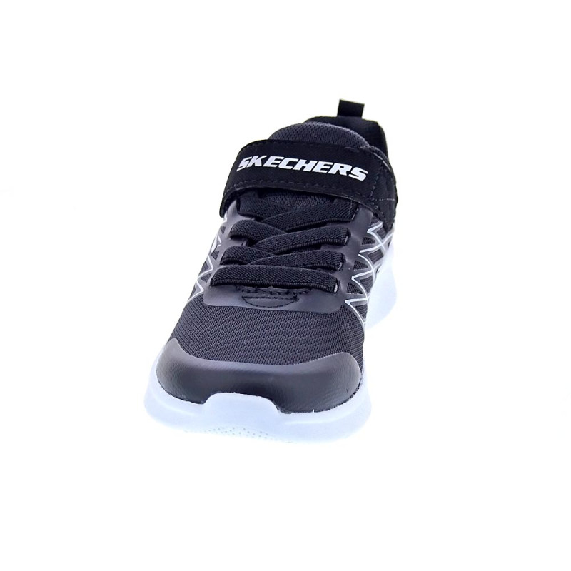 Zapatillas Skechers zapatos Niño modelo Microspec Negro 