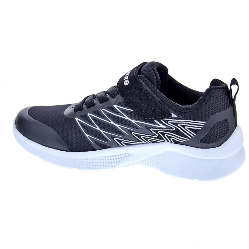 Zapatillas Skechers zapatos Niño modelo Microspec Negro 
