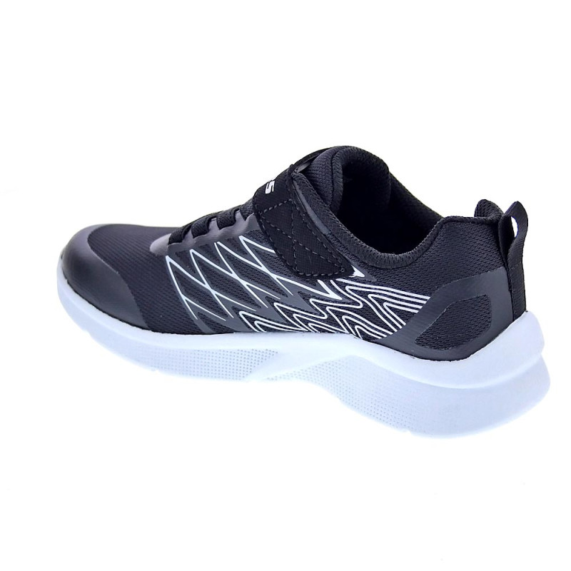 Zapatillas Skechers zapatos Niño modelo Microspec Negro 