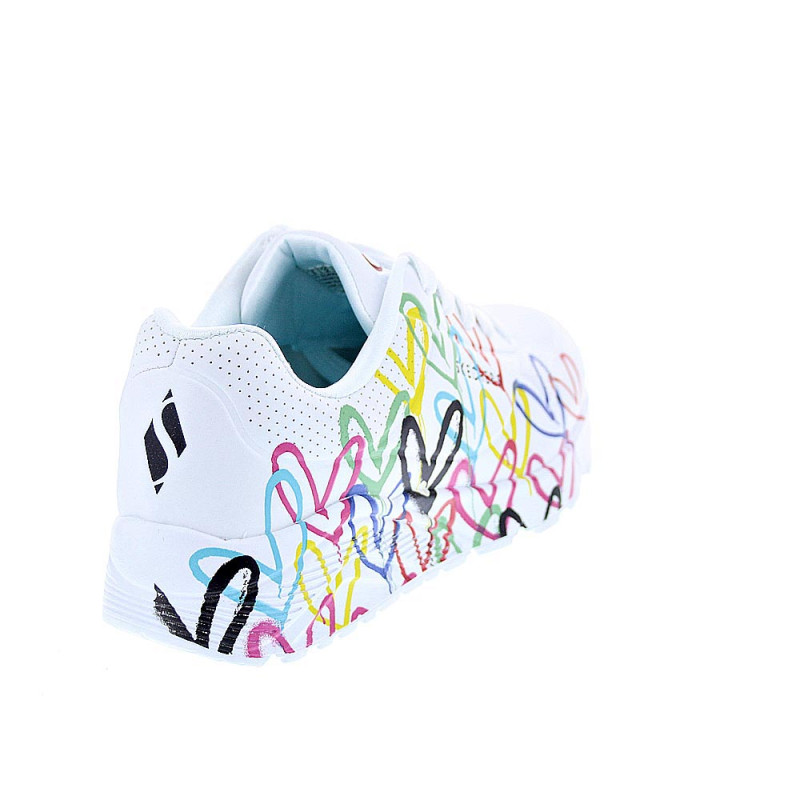 Zapatillas Skechers zapatos Niña modelo Uno Lite Blanco 