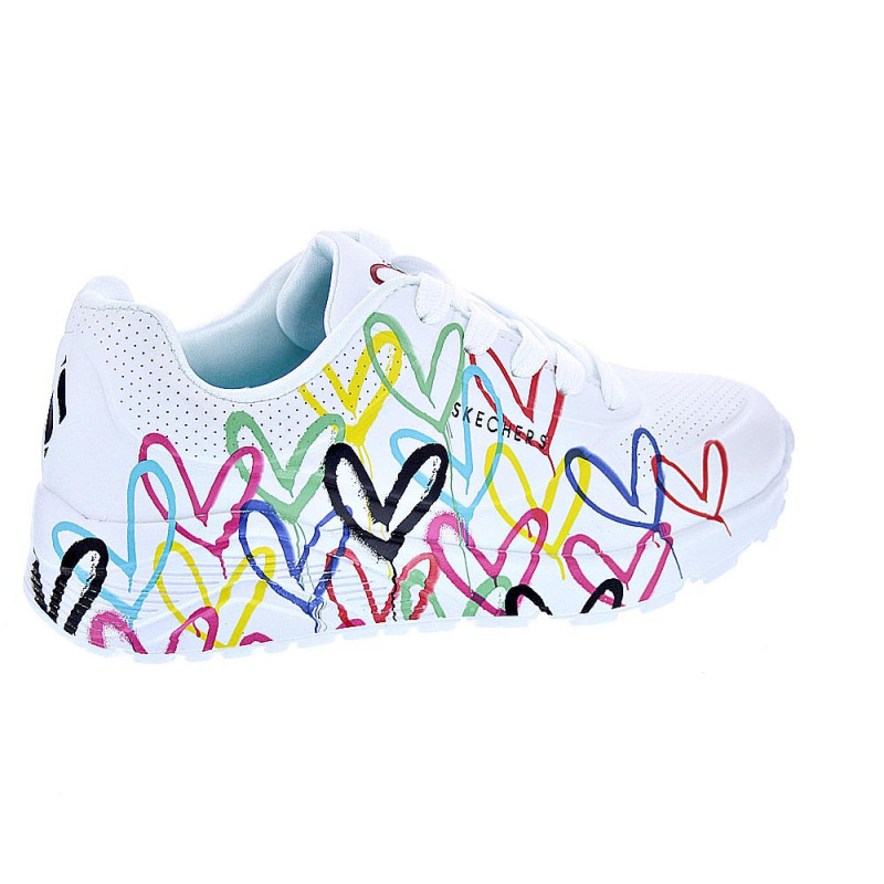 Zapatillas Skechers zapatos Niña modelo Uno Lite Blanco 