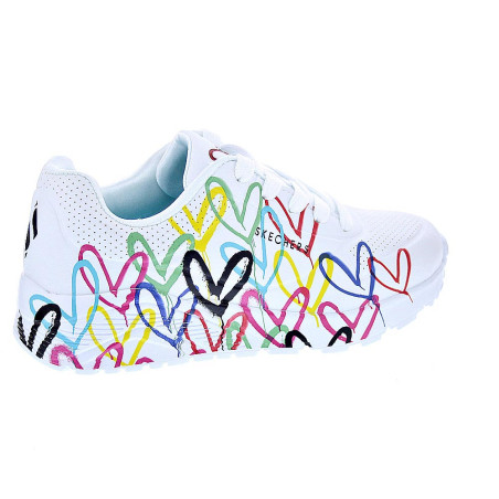 Zapatillas Skechers zapatos Niña modelo Uno Lite Blanco 