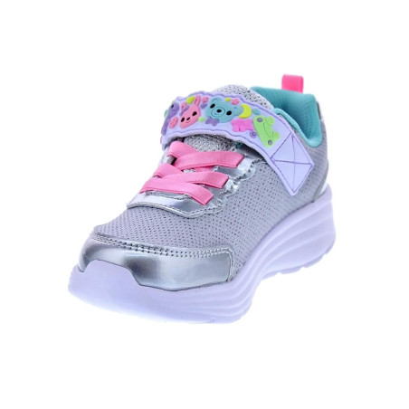 Zapatillas Skechers zapatos Niña modelo My Dreamers Plata Velcro