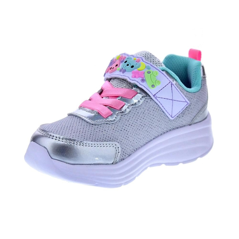 Zapatillas Skechers zapatos Niña modelo My Dreamers Plata Velcro