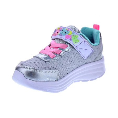 Zapatillas Skechers zapatos Niña modelo My Dreamers Plata Velcro