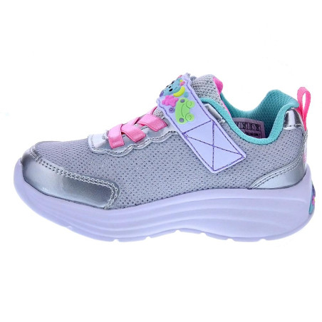 Zapatillas Skechers zapatos Niña modelo My Dreamers Plata Velcro