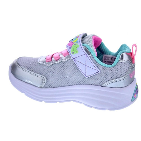 Zapatillas Skechers zapatos Niña modelo My Dreamers Plata Velcro