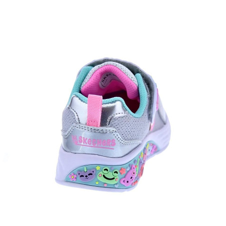 Zapatillas Skechers zapatos Niña modelo My Dreamers Plata Velcro