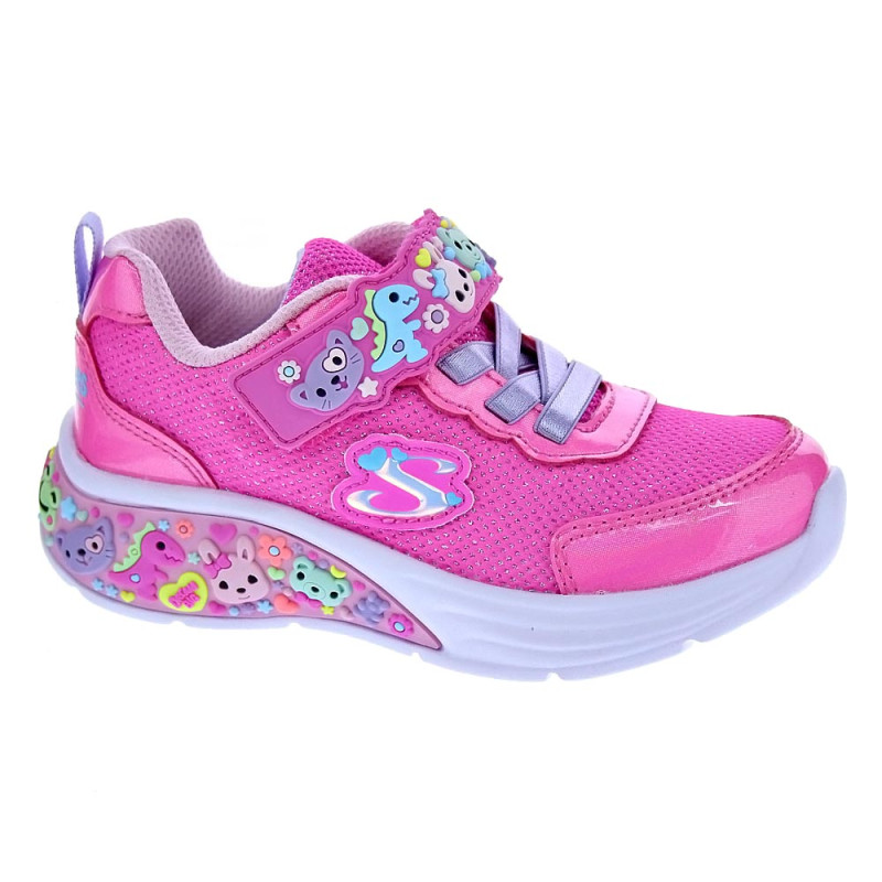 Zapatillas Skechers zapatos Niña modelo My Dreamers Rosa Velcro