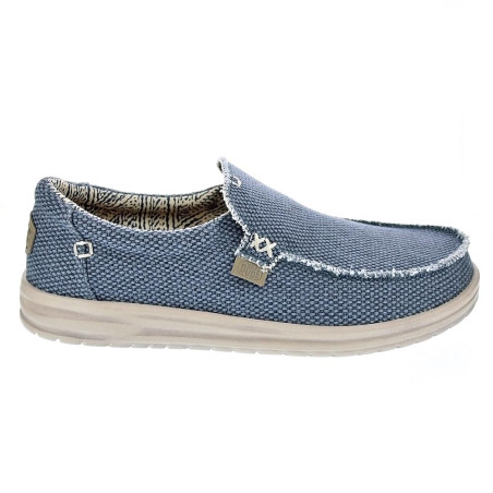 Mocasines Hey Dude zapatos Hombre modelo Mikka Braided Azul 