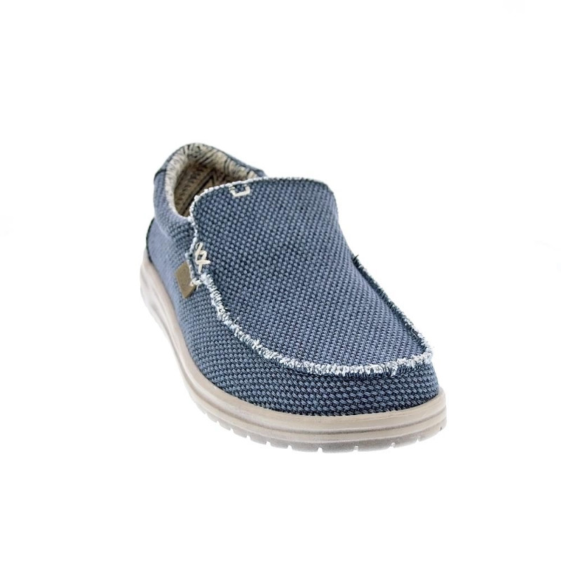Mocasines Hey Dude zapatos Hombre modelo Mikka Braided Azul 
