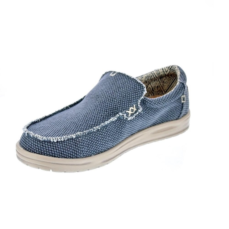 Mocasines Hey Dude zapatos Hombre modelo Mikka Braided Azul 