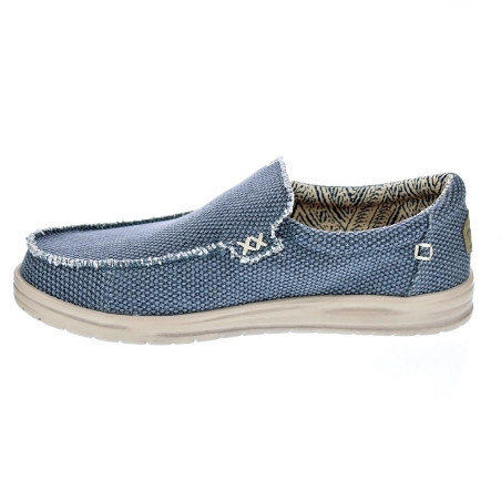 Mocasines Hey Dude zapatos Hombre modelo Mikka Braided Azul 